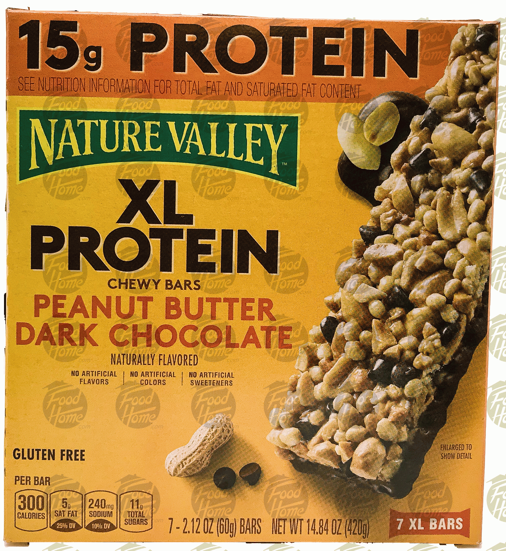 Nature Valley XL Protein peanut butter dark chocolate chewy bars, 7 pk., box Full-Size Picture